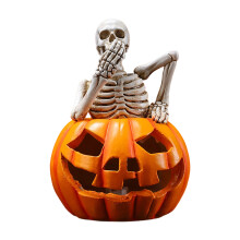 Lampe de crâne de citrouille d'halloween à économie- 3