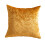 Housse de coussin floquée en Polyester, embellissements,-Or 1