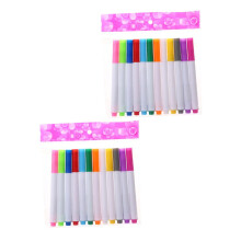 12Color Liquid Chalk Markers Set, Erasable Dual Tip Pens for Blackboard Glass and Whiteboards