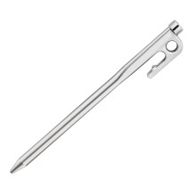 Steel Tent Stakes 6 Inch Heavy Duty Forged Steel Pegs with Corrosion‑Resistant Coating for Camping and Hard Ground