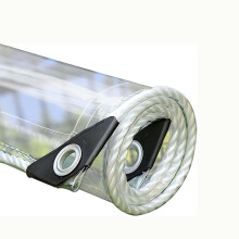 Heavy Duty Clear Vinyl Tarp 1.6x2.3ft Waterproof Transparent PVC Tarpaulin with Grommets for Greenhouse Patio