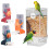 Vogelkooi Feeder Waterer Set 2-pack Zichtbare-Inktgroen 2