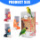 Mangeoire pour oiseaux, distributeur d'eau,-couleur orange 4