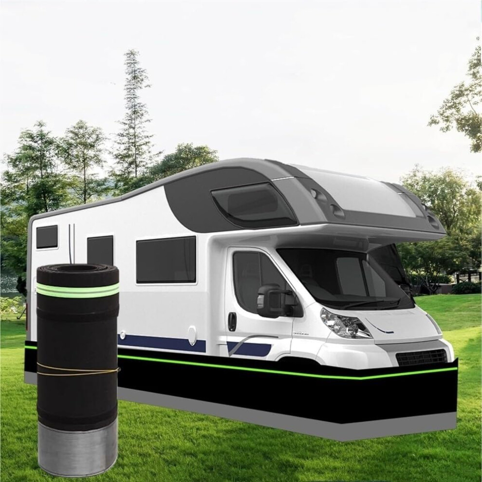 Heavy Duty Rv Winter Skirting Kit 16M Wind And Snow Proof With Bottom Mesh Mouse Barrier Allseason Protection 9330225469926