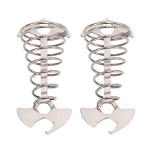 Deck Tie Down Anchor Set Stainless Steel No‑Drill Anti‑Slip Fishbone Design for Camping Tent 2Pcs