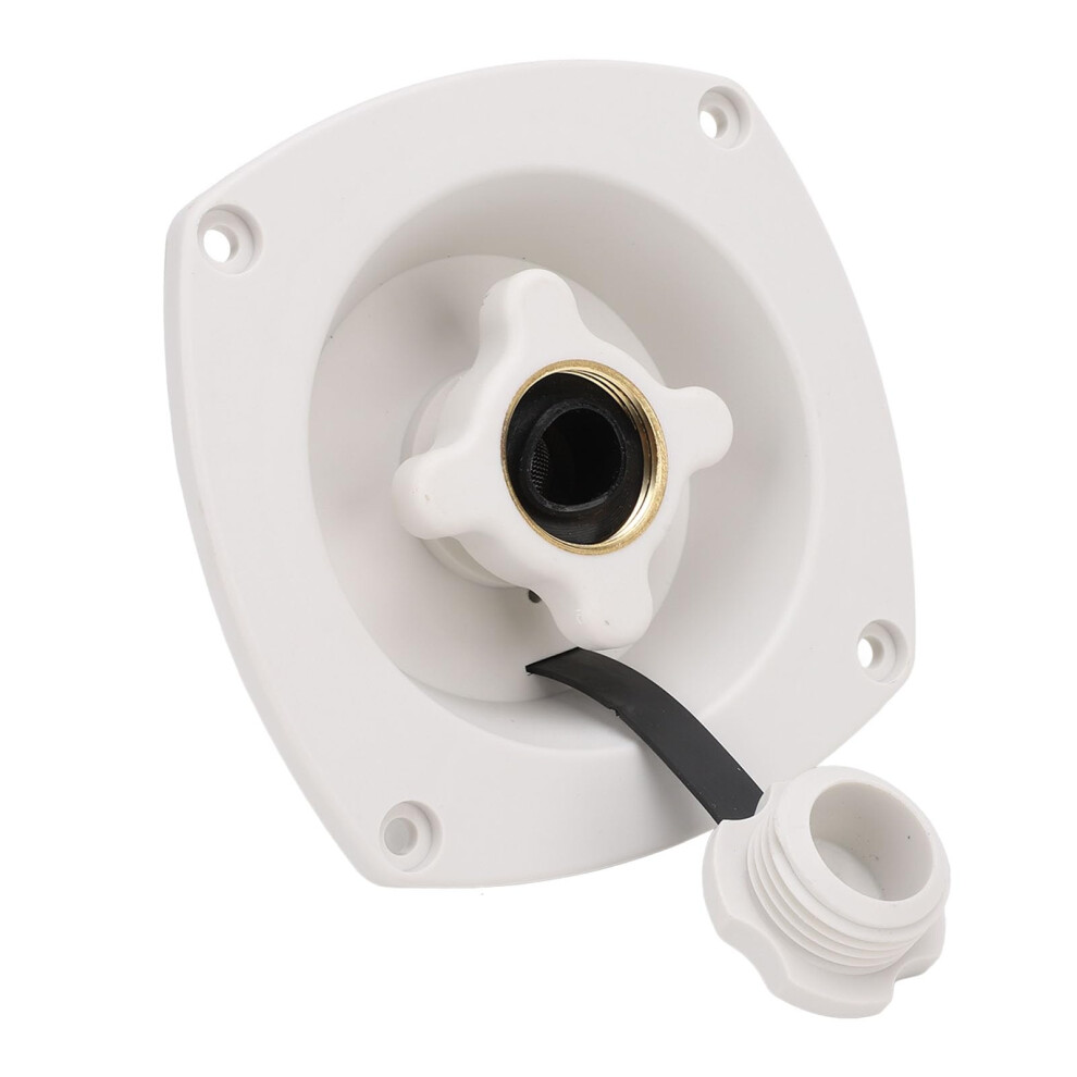 Rv City Water Inlet With Hose Connector, Quick Connect Fitting For Campervan Motorhome, Fast Refill Durable Oxidation Resistant White 9771547988298
