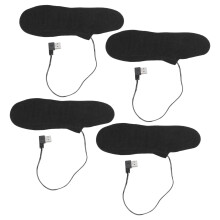 USB Rechargeable Heated Insoles 4PCS, Fast Heat FullFoot Warmth for Cold Weather Shoes and Boots