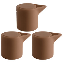 3 Stück flexible Weinverschlüsse in-Kaffeefarbe