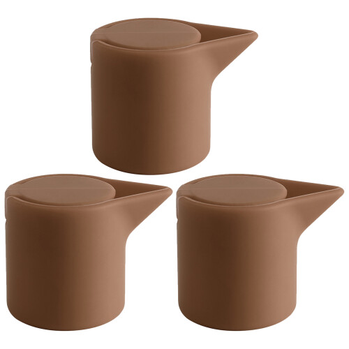3 Stück flexible Weinverschlüsse in-Kaffeefarbe