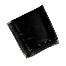 Satins Handkerchief Vibranting Color Soft Materials-Black