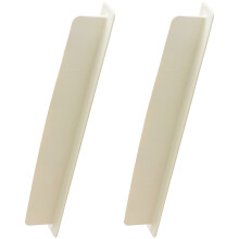 2 stuks spatscherm, flexibele watergeleiders voor- gebroken wit