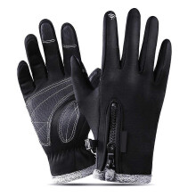 (M, Black) Touchscreen Winter Warm Gloves Climbing Riding Skiing Unisex Waterproof Bike Glove