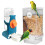Vogelkooi Feeder Waterer Set 2-pack Zichtbare-Inktgroen 1
