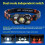 Rechargeable LED Headlamp with Smart Motion Sensor, Waterproof 45 Adjustable Beam for Camping and Work 3