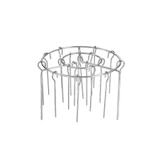 Vertical Stainless Steel Air Fryers Grill Rack Space Saving-M