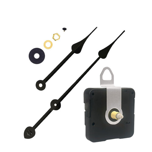 Metal Clock Hands with Battery Operated Quiet Wall-006 Black