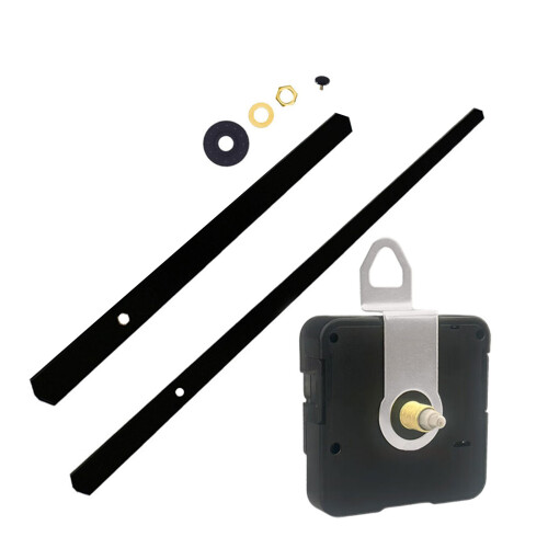 DIY Wall Clock Kits Including Metal Clock Hands and-0022 Black