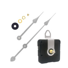 DIY-Wanduhr-Sets inklusive Metallzeigern und leisem-006 Silber