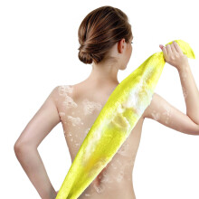 Rayon badscrubhanddoeken exfoliërende rugschrobmachine voor-Geel