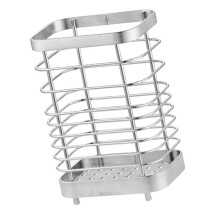 Stainless Steel Toothbrush Rack Strong Adhesive Wall-Sliver. L
