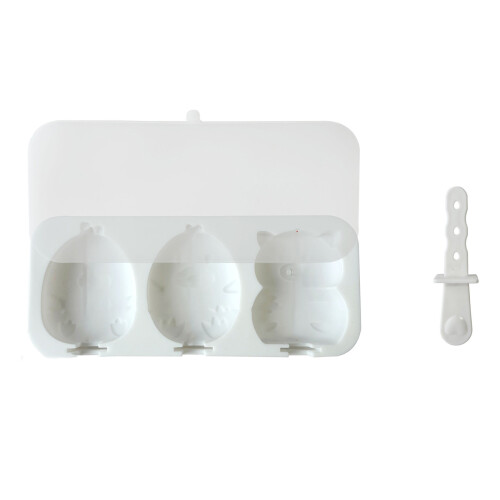 Silicone Popsicles Molds With Detachable Stick 4-White
