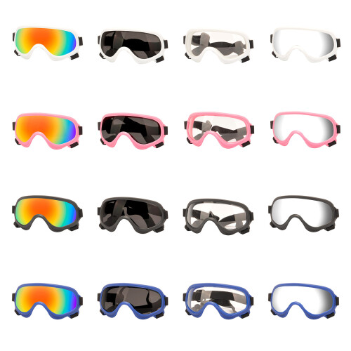 Lunettes de soleil coupe-vent pour chiens-Tablettes d'argent 04 1