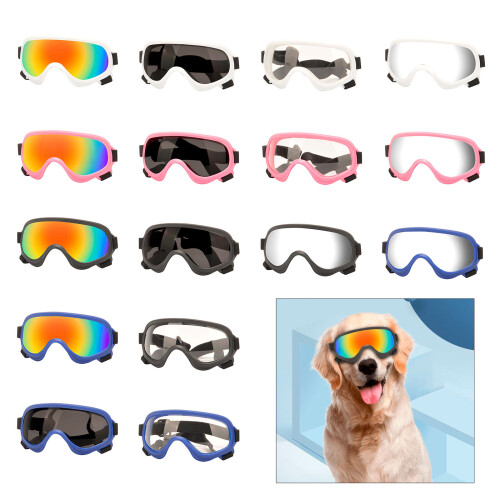 Lunettes pour chiens avec protections de sangle-Transparent 15 2