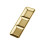 304 Stainless Steel Condiment Dish- gold   Three grids 1