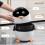 Fun Cartoon Waste Bin Easy Lid Trash Can for Kitchen-White 5
