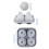 Square and Round Silicone Ice Cubes Molds Flexible Ice-Blue 4