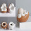 Cute Hedgehog Shape Ceramic Eggs Cup Multifunction-White 5