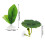 Decorative Water Plant Colorful Artificial Leaf Beautify 5
