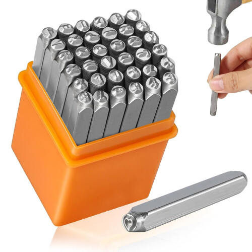 37 Pcs Alphabets Punch Set Number and Letter Stamping Tool Set 1