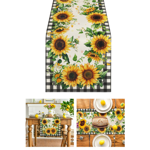 Polyester-Tischdecke mit floralem Design, dekorativer-Stil 41 2
