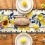 Polyester-Esstischschal mit Blumenmotiven,-Stil 5 6