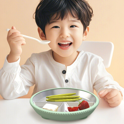 Multipurpose Nonrust Tray Heat Proof Silicone Suction For-Green 1