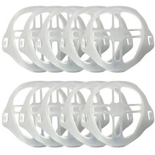 10 PCS Reusable Silicone 3D Mask Bracket for Enhanced Breathing Space and Lipstick Protection