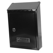 Lockable Vintage Wall Mounted Mailbox Outdoor Metal Design Large Capacity Secure Home Decor