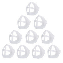 3D Face Mask Bracket Silicone Inner Support Frame 20 Pack White Reusable Design for Comfortable Breathing and Makeup Protection