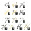 Metal Clock Hands with Battery Operated Quiet Wall-006 Black 2