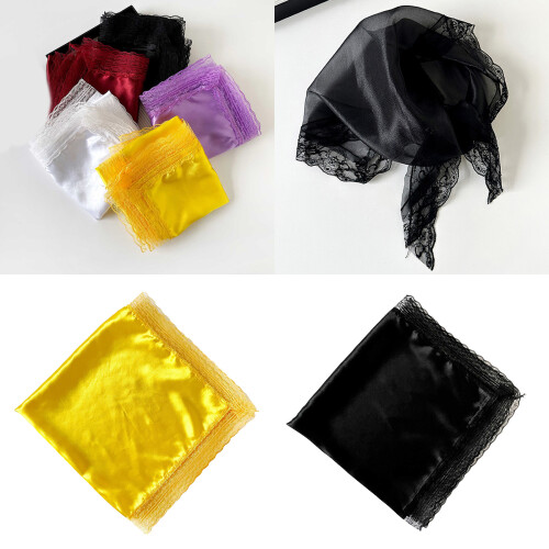 Silk Smooth Satins Handkerchief Vibranting Color Gentle-Yellow 2