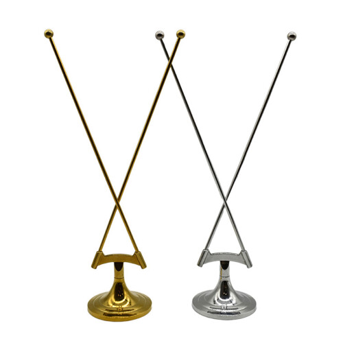Moderne stijlen Desktop Vlaghouder Premium zinklegeringen-Goud 1