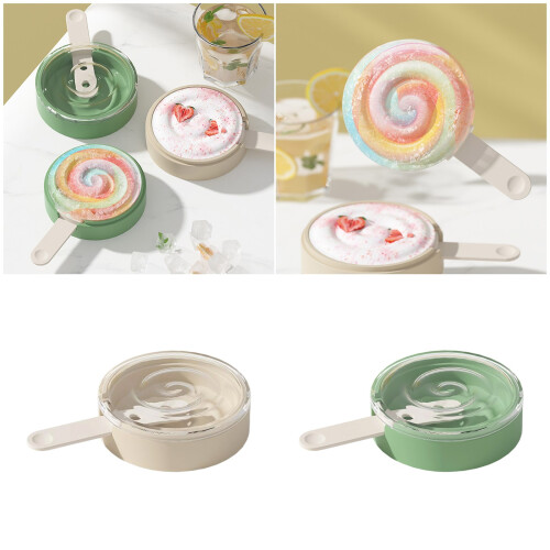 User Friendly Handmade Ice Creams Molds Efficient Design-Green 2