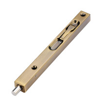 8 Inch 304 Stainless Steel Door Bolt Concealed Flush Lock Yellow Bronze for Wooden French Doors