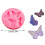 Moules papillon en Silicone lavables au lave-vaisselle, 4 3