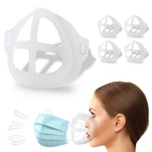 Mask Bracket Silicone 3D Support Frame for Comfortable Breathing and Lipstick Protection Reusable