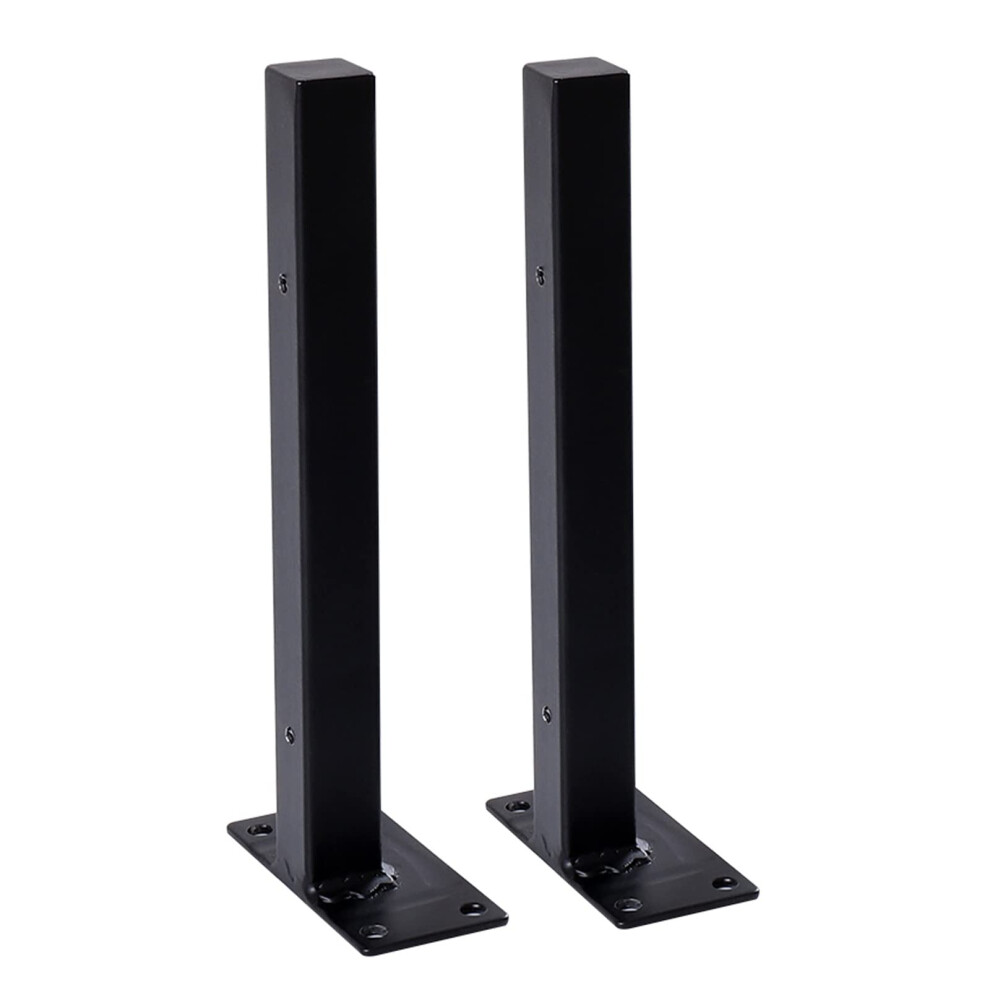 Heavy Duty Floating Shelf Brackets 25Cm 30Cm Black, Hidden Mount Metal Design, Easy Wall Installation 9330225470601