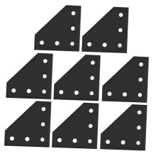 8pcs T Slot Aluminum Corner Brackets ‑Rigidity Frame Support Connectors for CNC and 3D Printers
