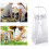 Packung mit 3 durchsichtigen PVC-Weintragetaschen, schnelle 2