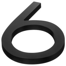 House Number Sign Metal Address Plaque with Clear Visibility Easy Installation Weather‑Resistant Black Finish